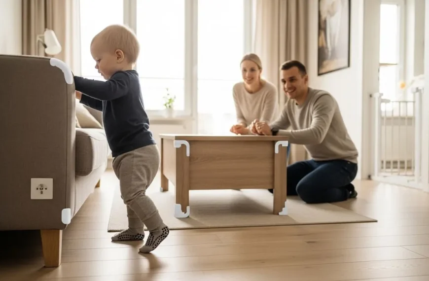 Domowy plac zabaw – jak zabezpieczyć mieszkanie, gdy maluch zaczyna chodzić?